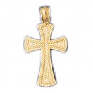14K GOLD RELIGIOUS CHARM - SMALL CROSS #8324