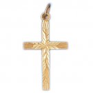 14K GOLD RELIGIOUS CHARM - SMALL CROSS #8322