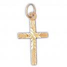 14K GOLD RELIGIOUS CHARM - SMALL CROSS #8317