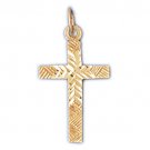 14K GOLD RELIGIOUS CHARM - SMALL CROSS #8315