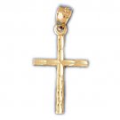 14K GOLD RELIGIOUS CHARM - SMALL CROSS #8307