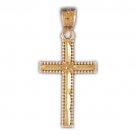 14K GOLD RELIGIOUS CHARM - SMALL CROSS #8277