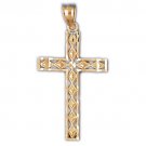 14K GOLD RELIGIOUS CHARM - SMALL CROSS #8271
