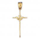 14K GOLD RELIGIOUS CHARM - SMALL CROSS #8267