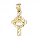 14K GOLD RELIGIOUS CHARM - SMALL CROSS #8264