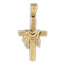 14K GOLD RELIGIOUS CHARM - SMALL CROSS #8260
