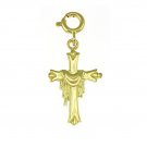 14K GOLD RELIGIOUS CHARM - SMALL CROSS #8257