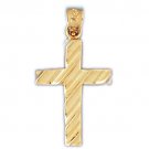 14K GOLD RELIGIOUS CHARM - SMALL CROSS #8246