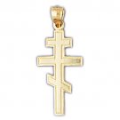 14K GOLD RELIGIOUS CHARM - CROSS #8232