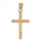 14K GOLD RELIGIOUS CHARM - SMALL CROSS #8230