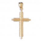 14K GOLD RELIGIOUS CHARM - SMALL CROSS #8219