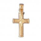 14K GOLD RELIGIOUS CHARM - SMALL CROSS #8210