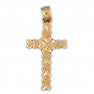 14K GOLD RELIGIOUS CHARM - SMALL CROSS #8181