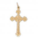 14K GOLD RELIGIOUS CHARM - SMALL CROSS #8168