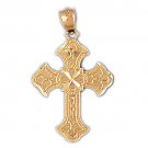 14K GOLD RELIGIOUS CHARM - SMALL CROSS #8161