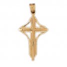 14K GOLD RELIGIOUS CHARM - SMALL CROSS #8145