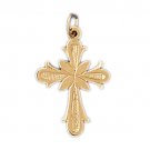 14K GOLD RELIGIOUS CHARM - SMALL CROSS #8144