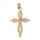 14K GOLD RELIGIOUS CHARM - SMALL CROSS #8143