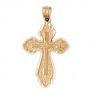 14K GOLD RELIGIOUS CHARM - SMALL CROSS #8142