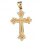 14K GOLD RELIGIOUS CHARM - SMALL CROSS #8104