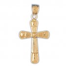 14K GOLD RELIGIOUS CHARM - SMALL CROSS #8071