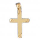14K GOLD RELIGIOUS CHARM - SMALL CROSS #8067