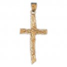 14K GOLD RELIGIOUS CHARM - CRUCIFIX #8562