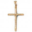 14K GOLD RELIGIOUS CHARM - CRUCIFIX #8551