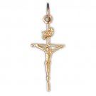 14K GOLD RELIGIOUS CHARM - CRUCIFIX #8549