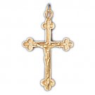 14K GOLD RELIGIOUS CHARM - CRUCIFIX #8534