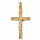 14K GOLD RELIGIOUS CHARM - CRUCIFIX #8469