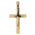 14K GOLD RELIGIOUS CHARM - CRUCIFIX #8464