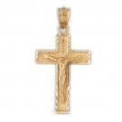14K GOLD RELIGIOUS CHARM - CRUCIFIX #8460