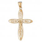 14K GOLD RELIGIOUS CHARM - CRUCIFIX #8361