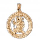 14K GOLD RELIGIOUS CHARM - ST. CHRISTOPHER #8847 14K GOLD RELIGIOUS CHARM - ST. CHRISTOPHER #8847
