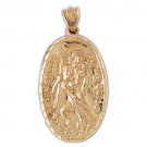 14K GOLD RELIGIOUS CHARM - ST. CHRISTOPHER #8845