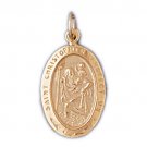 14K GOLD RELIGIOUS CHARM - ST. CHRISTOPHER #8842