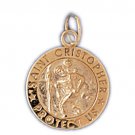 14K GOLD RELIGIOUS CHARM - ST. CHRISTOPHER #8837