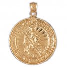 14K GOLD RELIGIOUS CHARM - ST. CHRISTOPHER #8832 14K GOLD RELIGIOUS CHARM - ST. CHRISTOPHER #8832