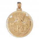 14K GOLD RELIGIOUS CHARM - ST. CHRISTOPHER #8827