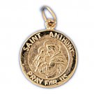14K GOLD RELIGIOUS CHARM - ST. ANTHONY #8809