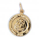 14K GOLD RELIGIOUS CHARM - ST. ANTHONY #8808