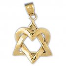 14K GOLD JEWISH CHARM - STAR OF DAVID #9218
