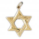 14K GOLD JEWISH CHARM - STAR OF DAVID #9217