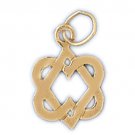 14K GOLD JEWISH CHARM - STAR OF DAVID #9215