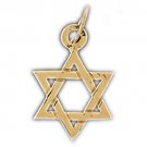 14K GOLD JEWISH CHARM - STAR OF DAVID #9214
