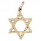 14K GOLD JEWISH CHARM - STAR OF DAVID #9213