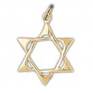 14K GOLD JEWISH CHARM - STAR OF DAVID #9209