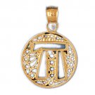 14K GOLD JEWISH CHARM - CHAI #9182