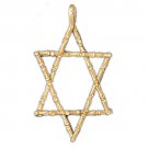 14K GOLD JEWISH CHARM - STAR OF DAVID #9161